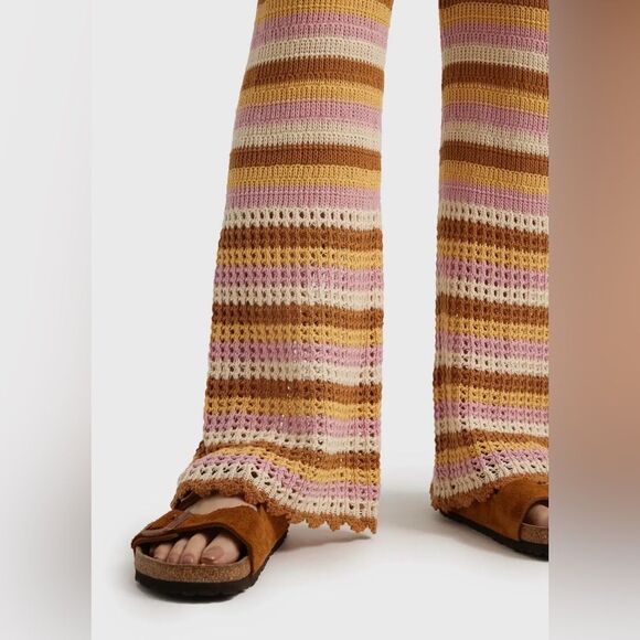 L*Space Turn the Tide 2 Piece Knit Swim Coverup Set in Cancun Stripe size Small - Picture 4 of 15